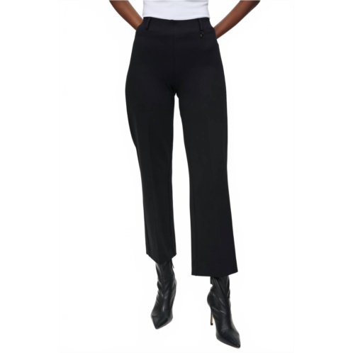 Joseph Ribkoff heavy knit straight pull-on pants in black