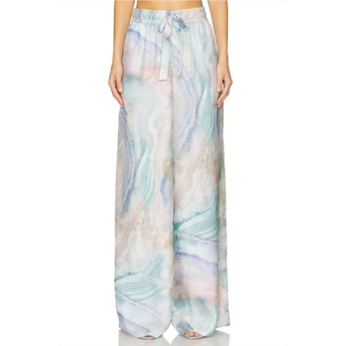 Zimmermann illuminate track pants in blue agate