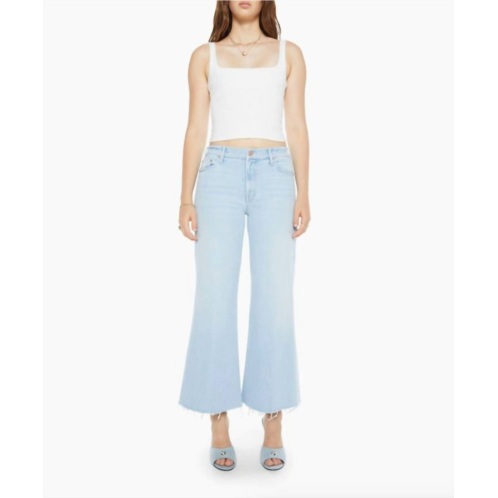 Mother the twister ankle fray high-rise jeans in cowabunga