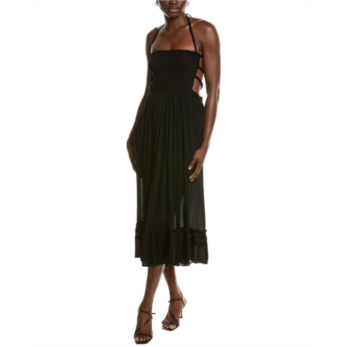 IPPONELLI smocked bodice maxi dress