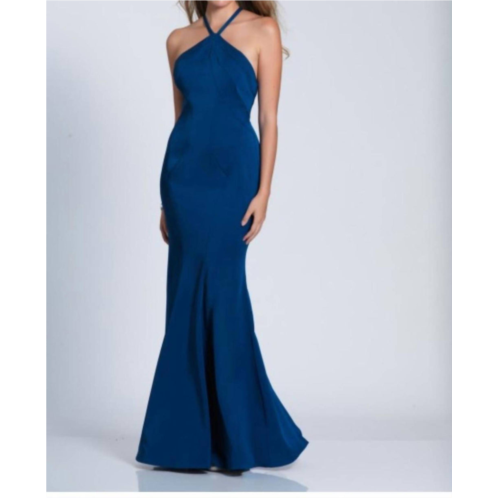 Dave & Johnny black evening gown