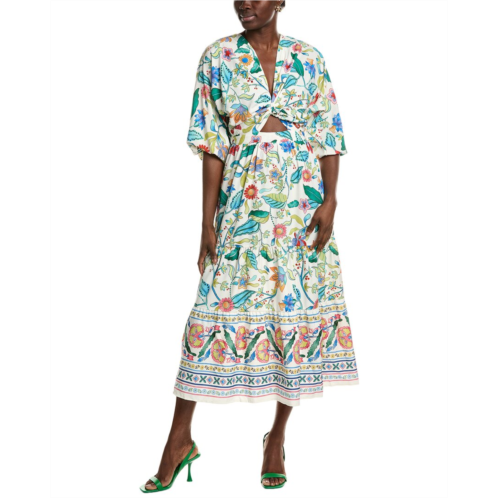 IPPONELLI tiered midi dress