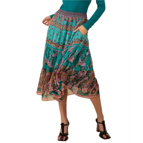 Hale Bob maliyah silk-blend skirt