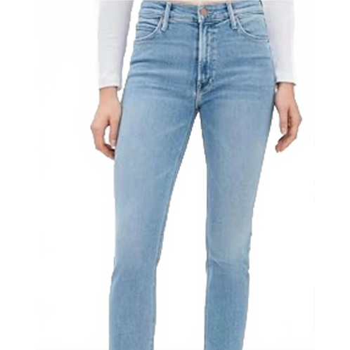 Mother mid rise dazzler ankle fray jeans in blessing in disguise