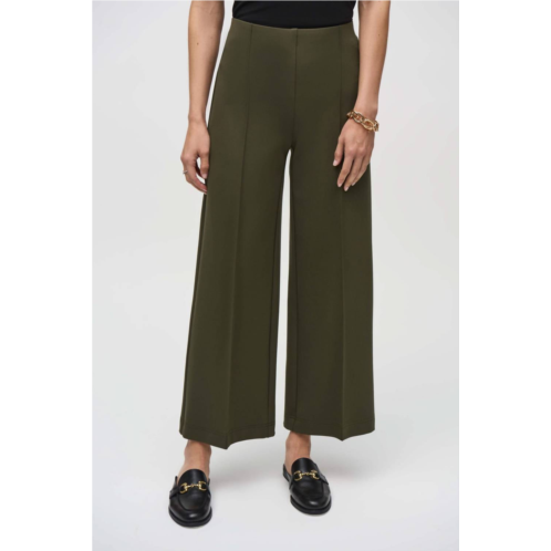 Joseph Ribkoff pintuck pull on culotte pant in iguana