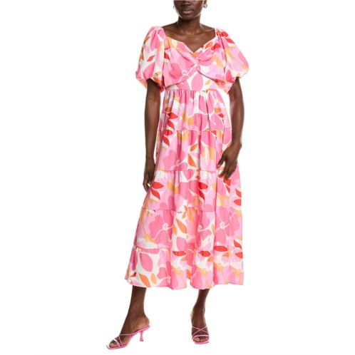 IPPONELLI tiered midi dress