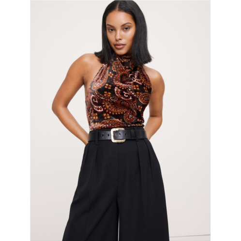 Bananarepublic Velvet Halter Top