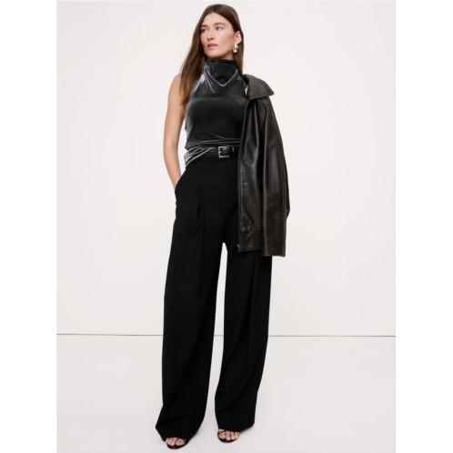 Bananarepublic Velvet Halter Top