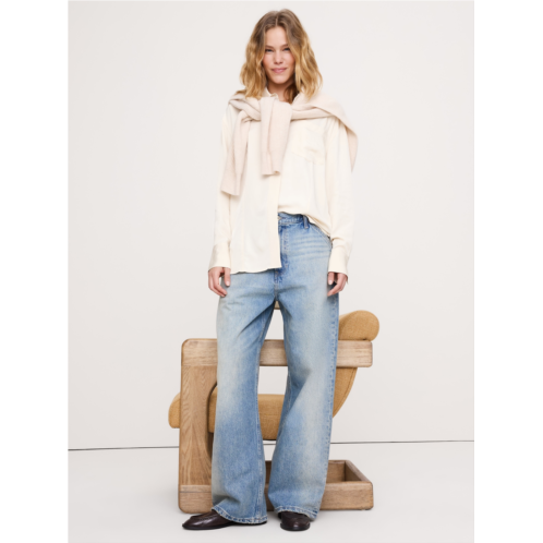 Bananarepublic Drapey Button-Back Tunic