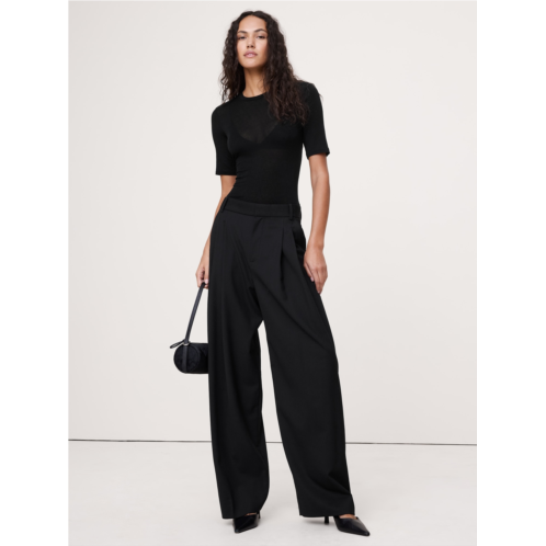 Bananarepublic Sheer Lyocell-Wool Crew-Neck T-Shirt