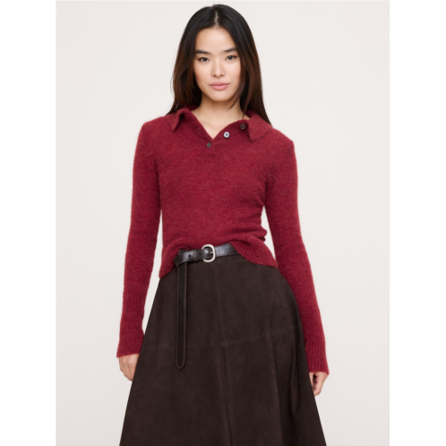 Bananarepublic Italian Alpaca-Blend Sweater Polo