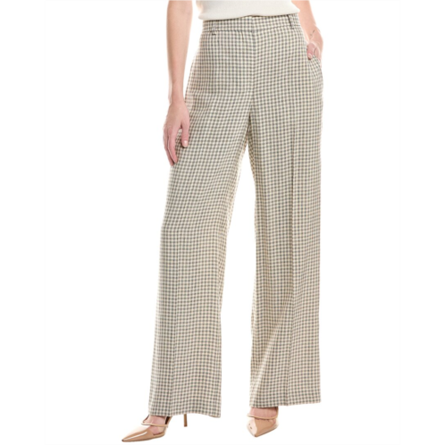Theory classic linen-blend trouser