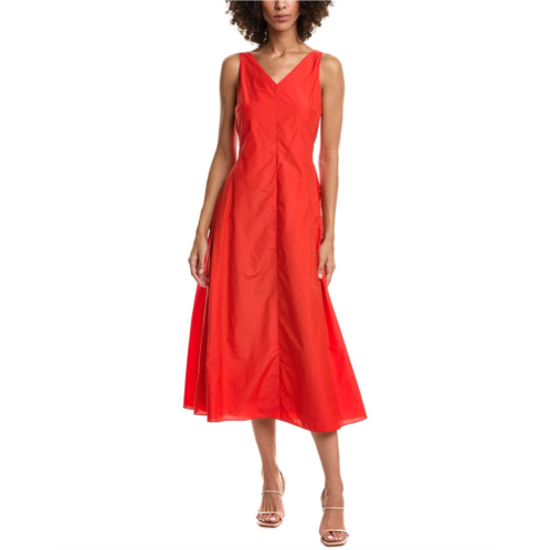 Theory v-neck open back dress