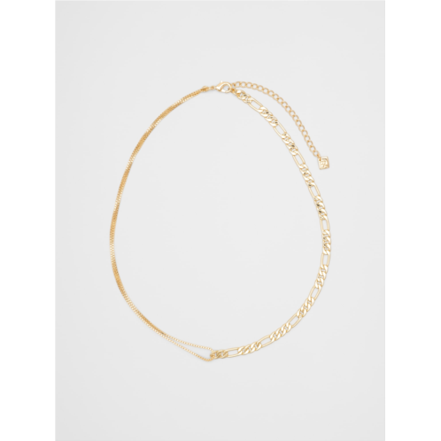 bananarepublic Half Chain Double Box Link Necklace