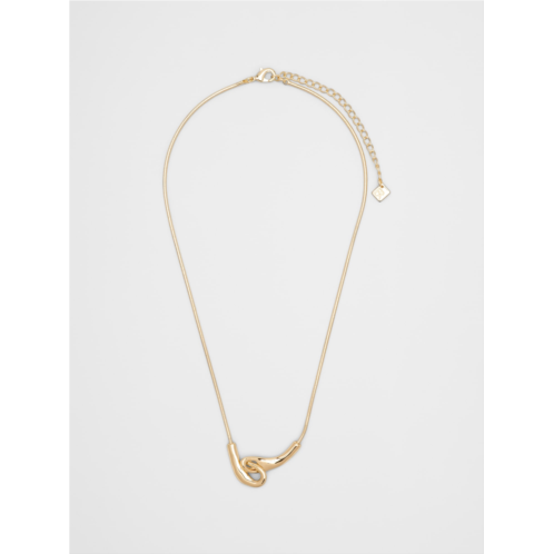 bananarepublic Interlock Snake Chain Necklace
