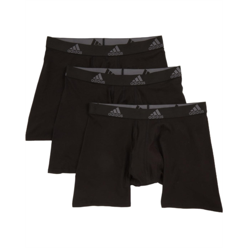 Mens adidas Stretch Cotton Boxer Brief 3-Pack