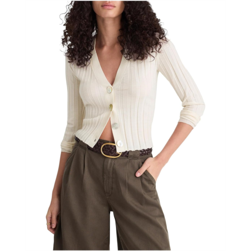 Madewell Merino Silk Akila Wide Rib Cardigan