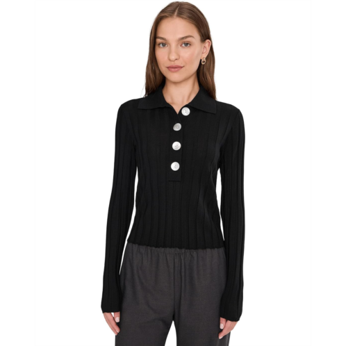 Madewell Merino Silk Wide Rib Abby Polo