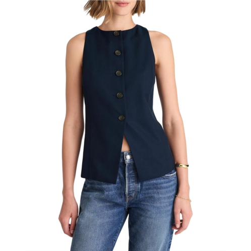 Madewell Crewneck Cutaway Vest - Tencel Twill