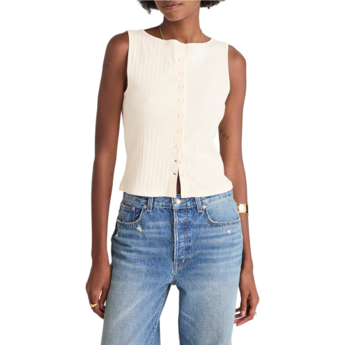 Madewell Textured Vest With Shank Buttons