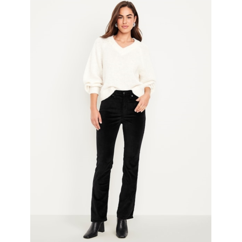 OldNavy Extra High-Waisted Velvet Baby Boot-Cut Jeans