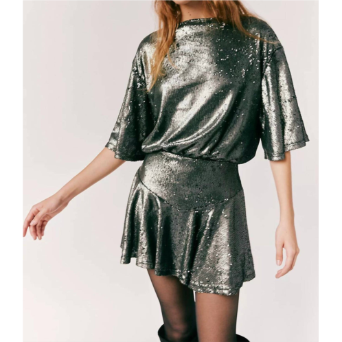 Free People manuka sequins mini in grey