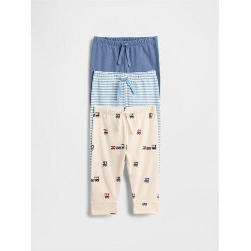 Gap Baby First Favorites Organic Cotton Pull-On Pants (3-Pack)