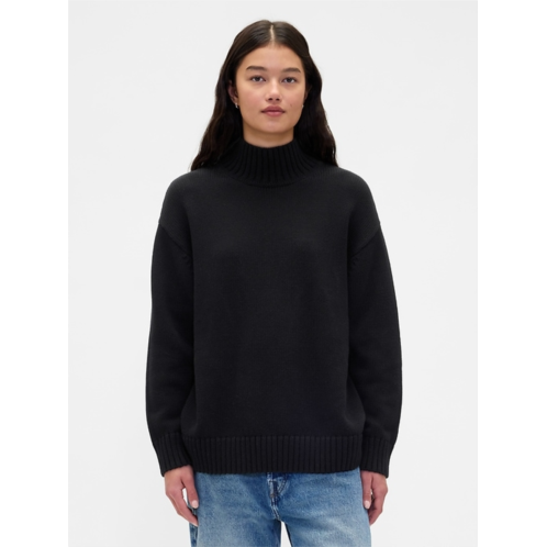 Gap 100% Cotton Oversized Mockneck Sweater