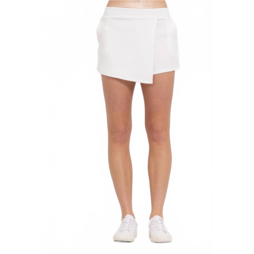 Vintage Havana asymetrical skort in egg shell