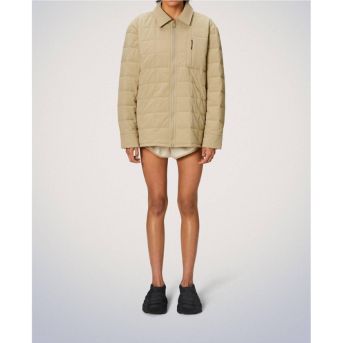 Rains giron liner overshirt t1 jacket in sand