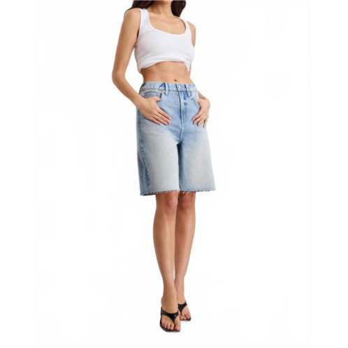 GOOD AMERICAN good standard bermuda in indigo