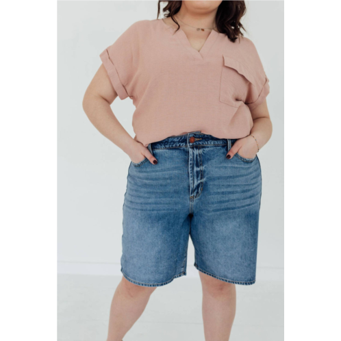 Sneak peek carmel bermudas in medium wash