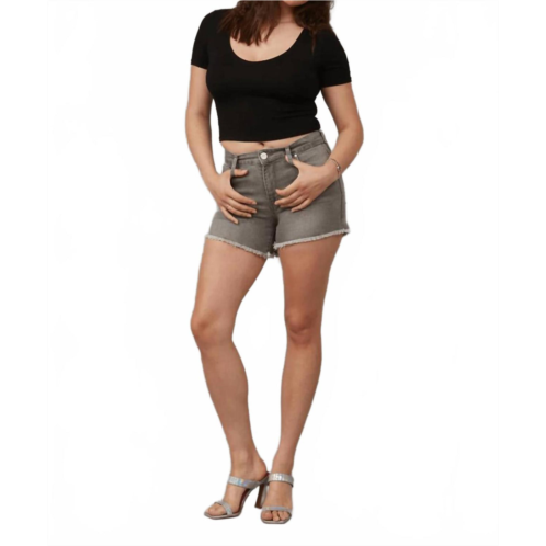 LOLA JEANS liana shorts in mid ash