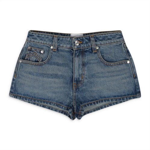 Rhude indigo low-waist denim shorts