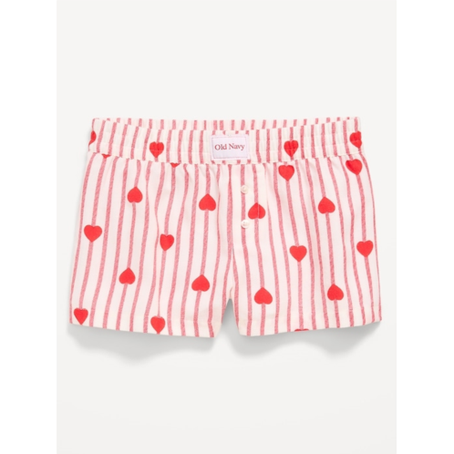OldNavy Flannel Plaid Boxer Pajama Shorts for Girls