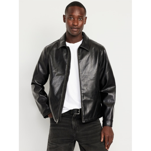 OldNavy Faux-Leather Harrington Jacket