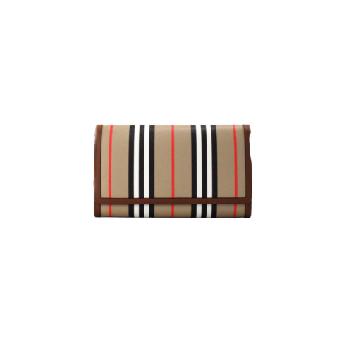 Burberry hannah icon stripe leather wallet crossbody bag