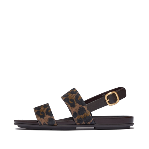 Fitflop Leopard Suede Back-Strap Sandals