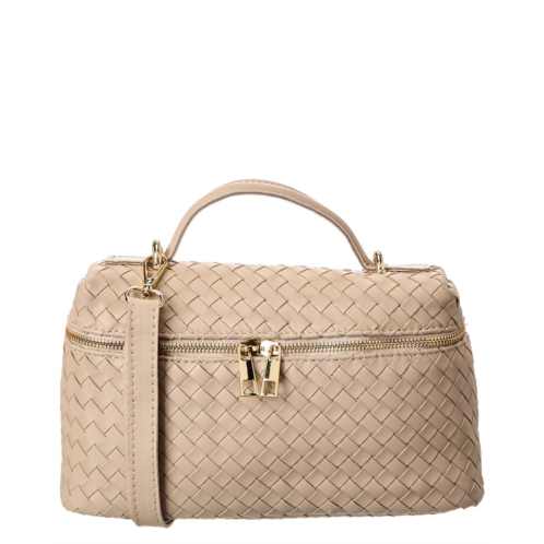 Isabella Rosetti quinn hand-woven leather crossbody