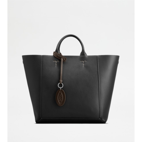 TOD double up shopping bag in leather medium