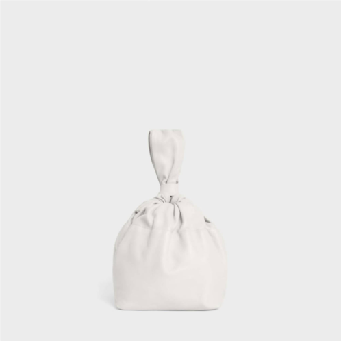 Lemiz womens mariposa twist clutch handbag in cream