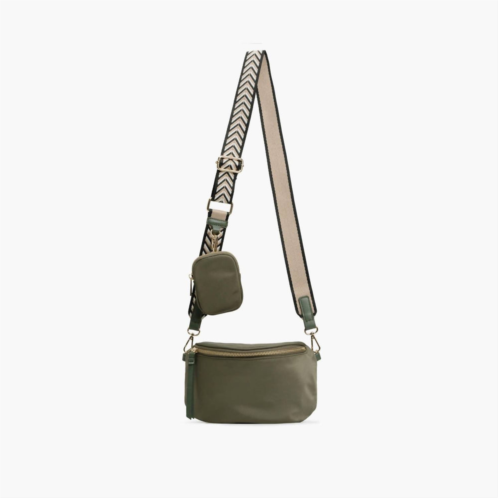 Like Dreams womens sasha fanny crossbody bag in olive