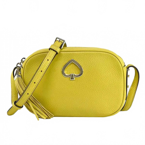 Kate Spade womens leather kourtney camera crossbody bag in chartreuse