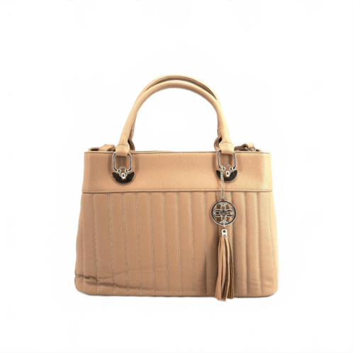 Like Dreams womens grove vegan satchel crossbody bag in beige