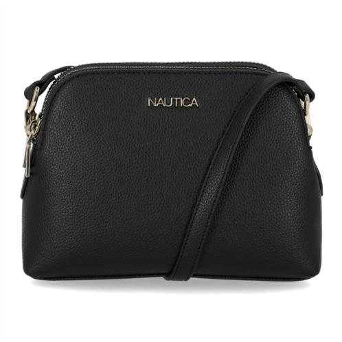 Nautica womens dome zip crossbody bag