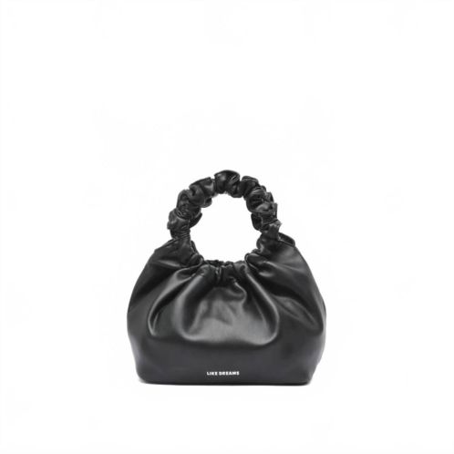 Like Dreams womens randall scrunchie mini crossbody bag in black