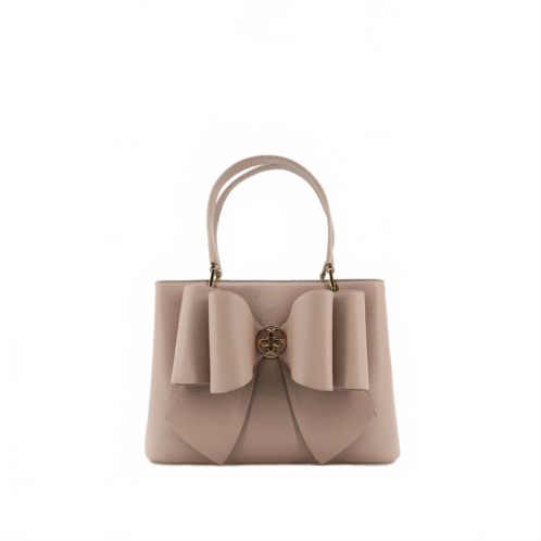 Like Dreams womens jesse bow vegan crossbody bag in beige