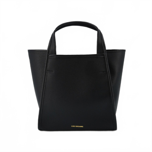 Like Dreams womens hana mini tote crossbody bag in black