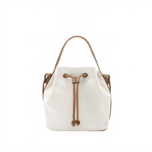 Like Dreams womens mirage bucket top handle crossbody bag in ivory
