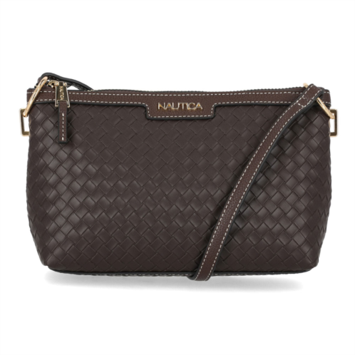Nautica womens woven crossbody bag